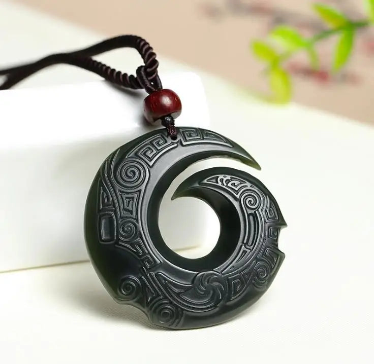 Hetian Jade Pendant Manifesting Necklace