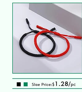 Handmade Tibetan Buddhist Braided Bracelet & Bangle Adjustable Knot Lucky Original Nylon Rope Mixed Color Women Men Bracelets