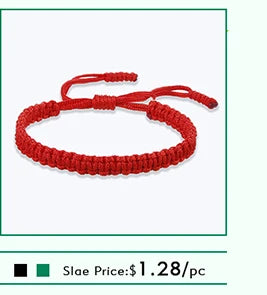 Handmade Tibetan Buddhist Braided Bracelet & Bangle Adjustable Knot Lucky Original Nylon Rope Mixed Color Women Men Bracelets