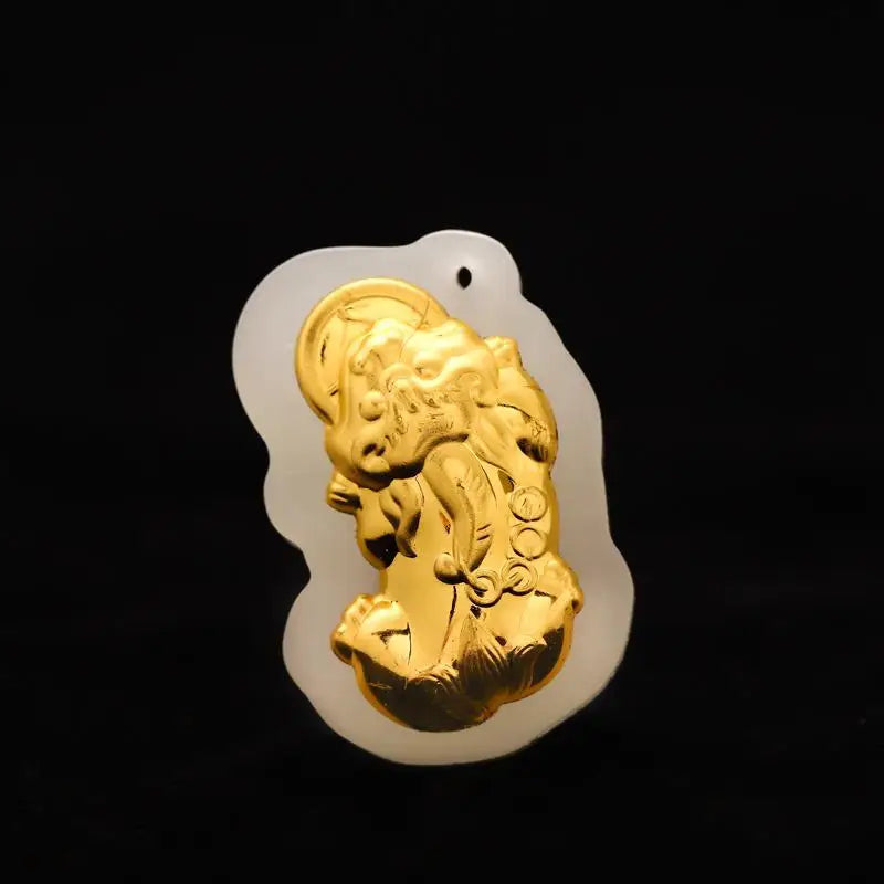 Hetian Jade Pixiu Necklace - Manifest Abundance