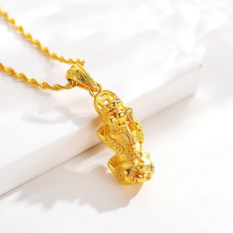 Gold Pixiu Necklace