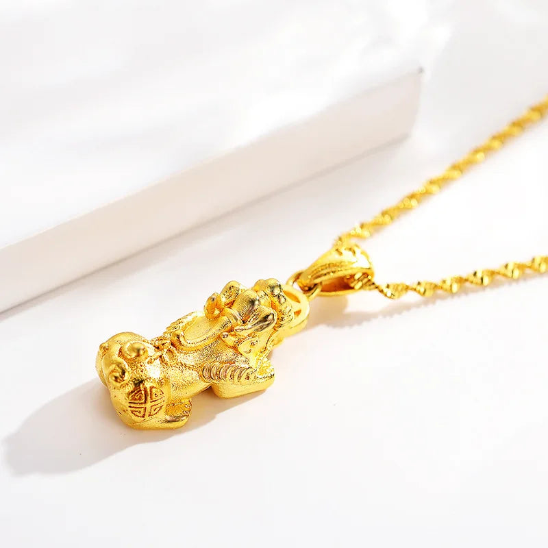 Gold Pixiu Necklace