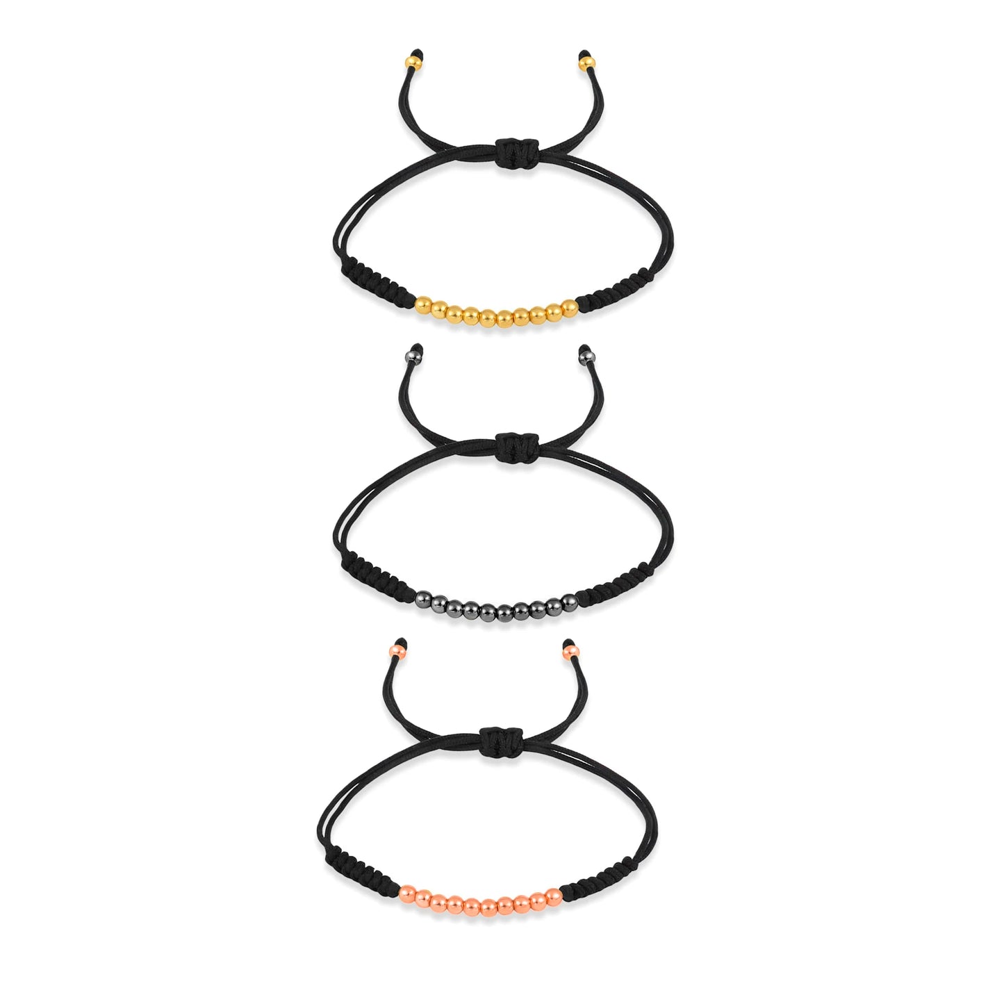 Ten Ball Gold-plated Brass Tibetan Buddhist Lucky Knot Macrame Bracelet Women 2024 New Fashion Red Black String Jewelry Present