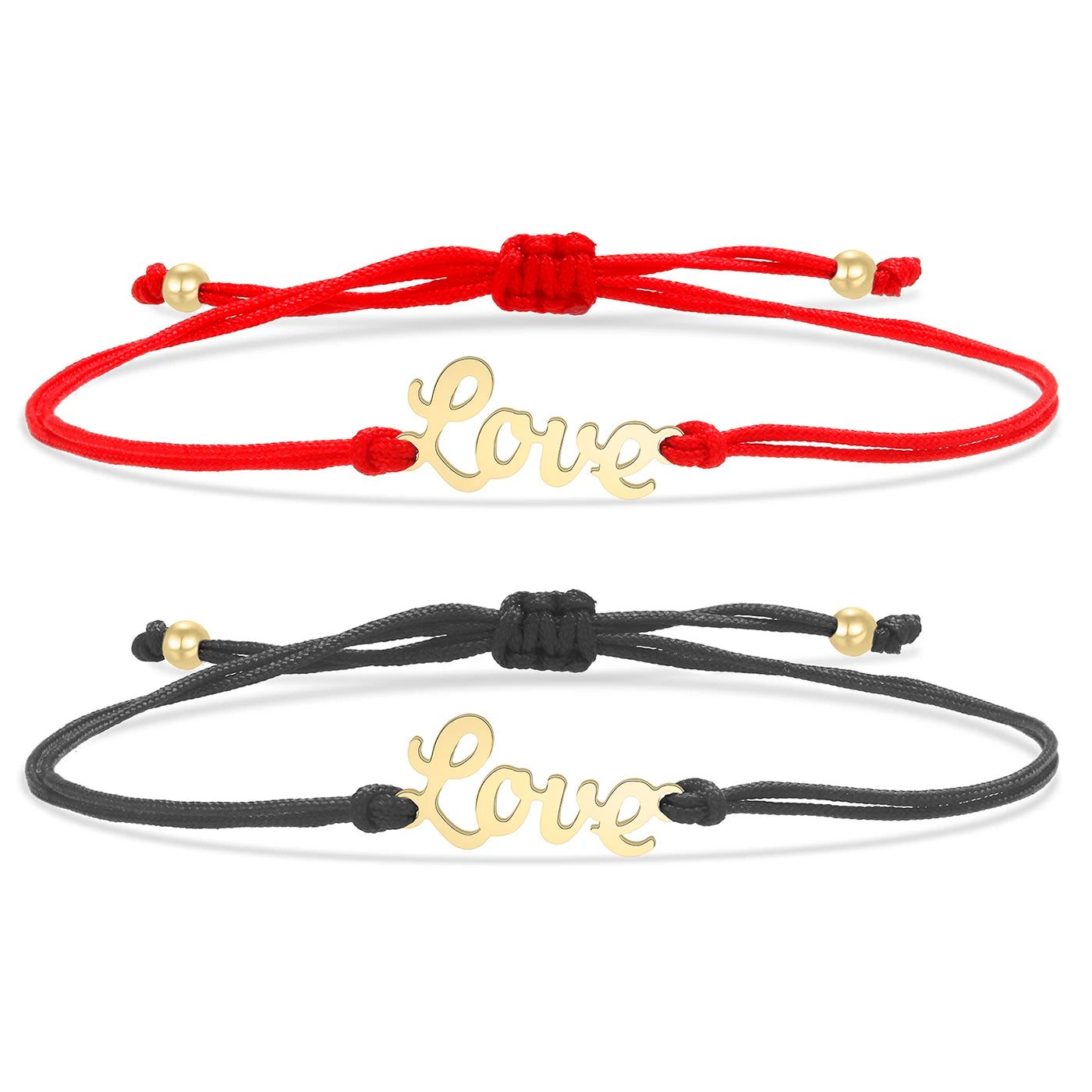 Ten Ball Gold-plated Brass Tibetan Buddhist Lucky Knot Macrame Bracelet Women 2024 New Fashion Red Black String Jewelry Present