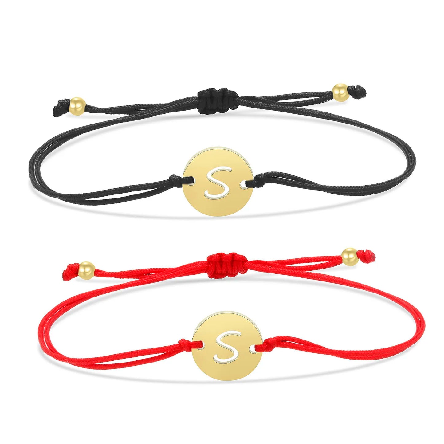 Ten Ball Gold-plated Brass Tibetan Buddhist Lucky Knot Macrame Bracelet Women 2024 New Fashion Red Black String Jewelry Present