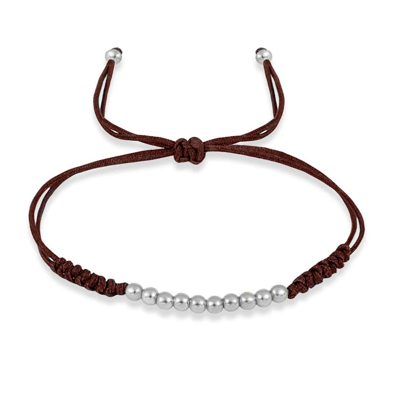 Ten Ball Gold-plated Brass Tibetan Buddhist Lucky Knot Macrame Bracelet Women 2024 New Fashion Red Black String Jewelry Present