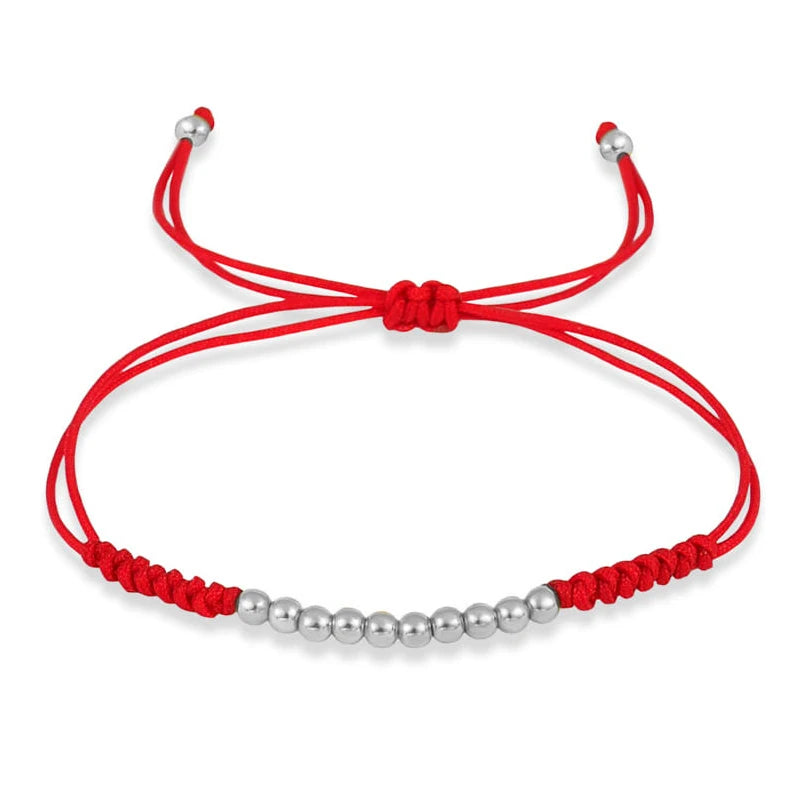 Ten Ball Gold-plated Brass Tibetan Buddhist Lucky Knot Macrame Bracelet Women 2024 New Fashion Red Black String Jewelry Present