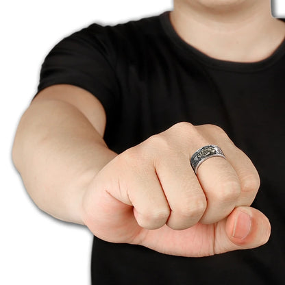 Feng Shui Pixiu Mantra Ring - Wealth & Protection