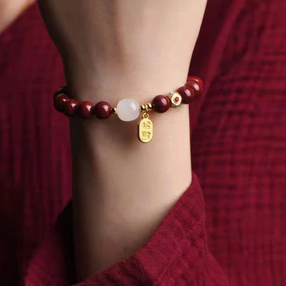 Red Cinnabar Good Fortune Bracelet