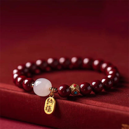 Red Cinnabar Good Fortune Bracelet
