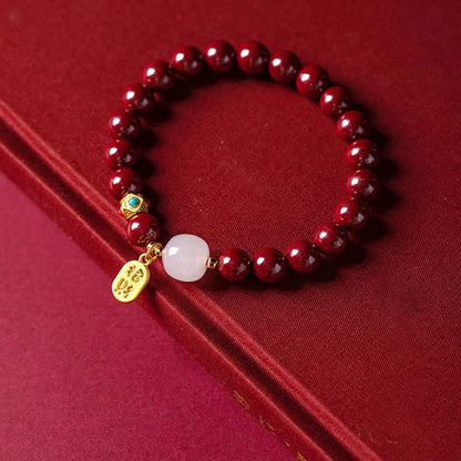 Red Cinnabar Good Fortune Bracelet